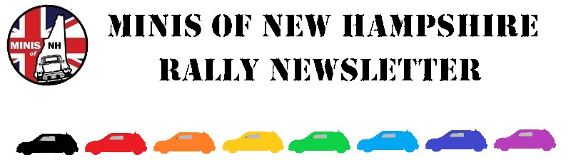 Newsletter header, MINIs Of New Hampshire
